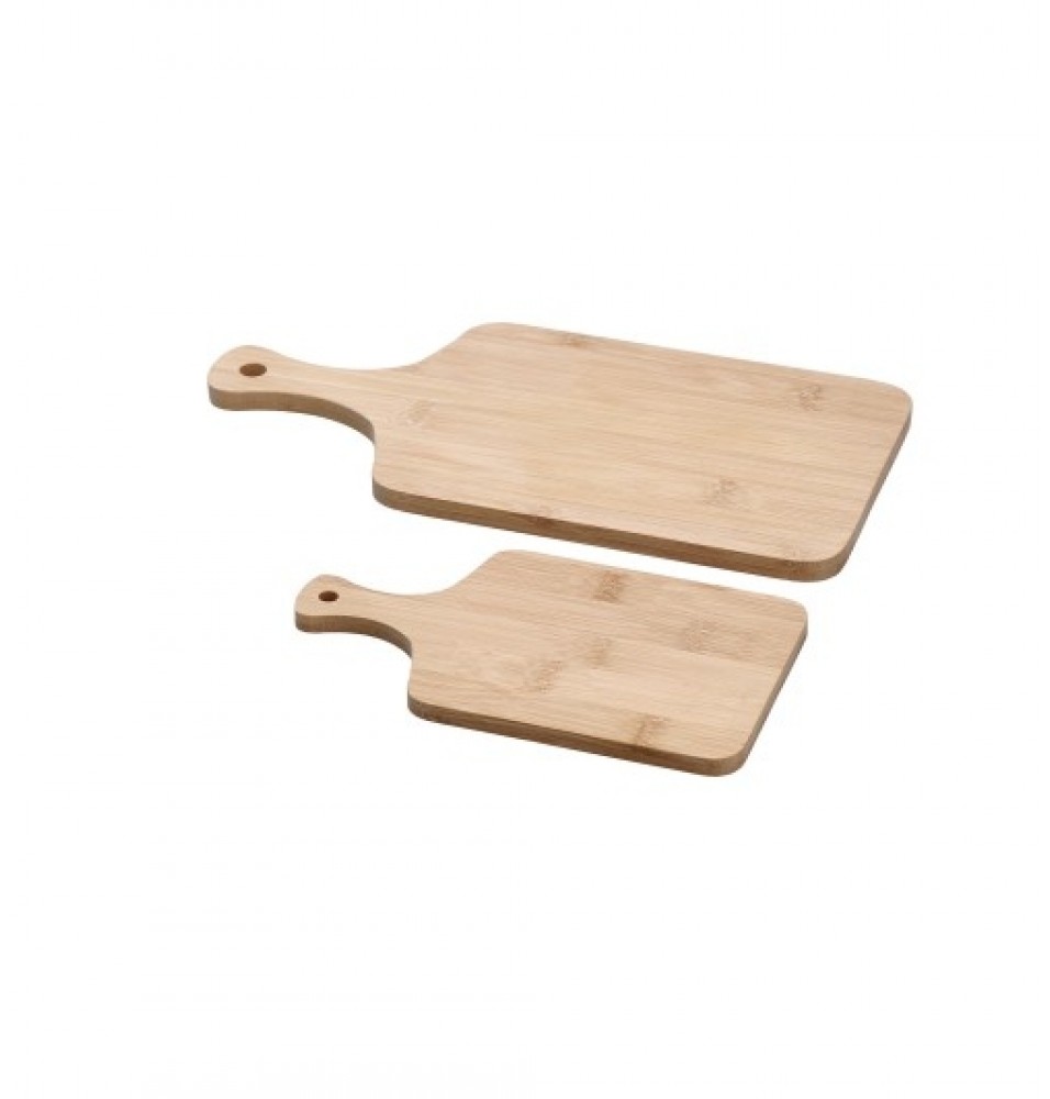 Set 2 platouri din lemn de bambus