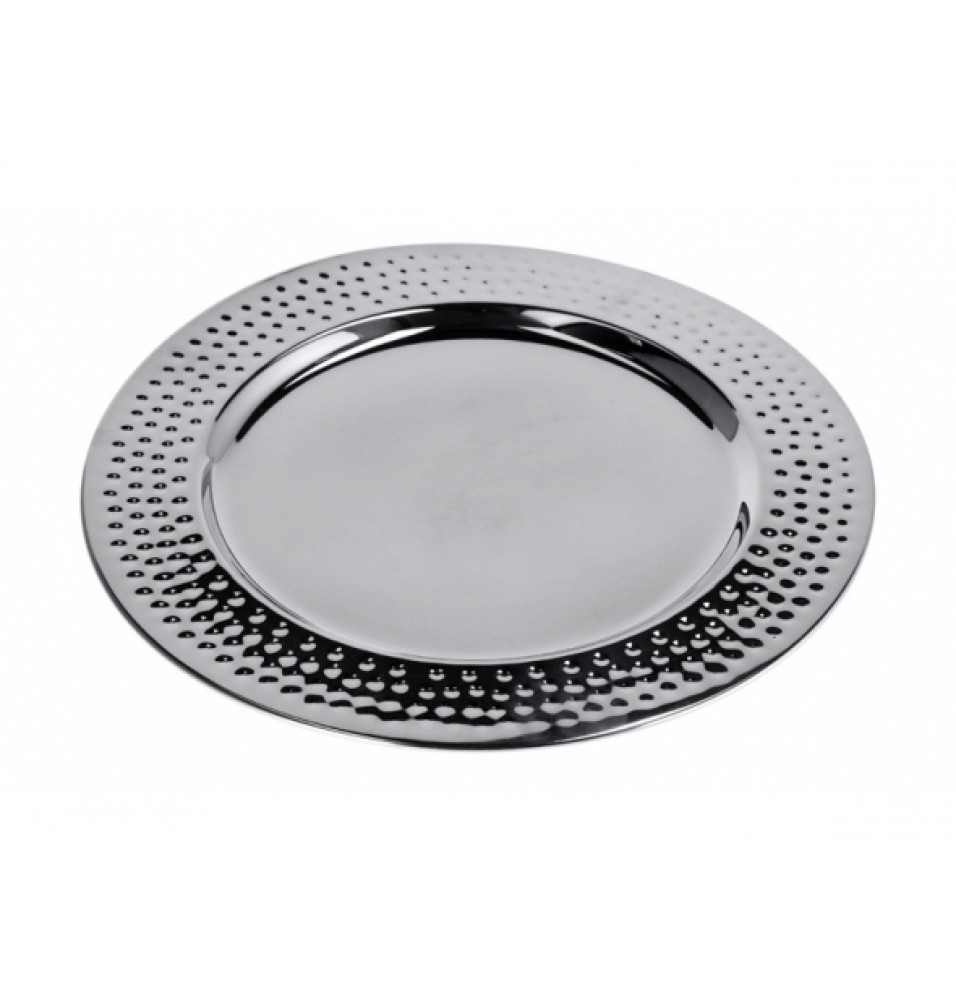 Platou rotund din inox, model Darby, diametru 325mm