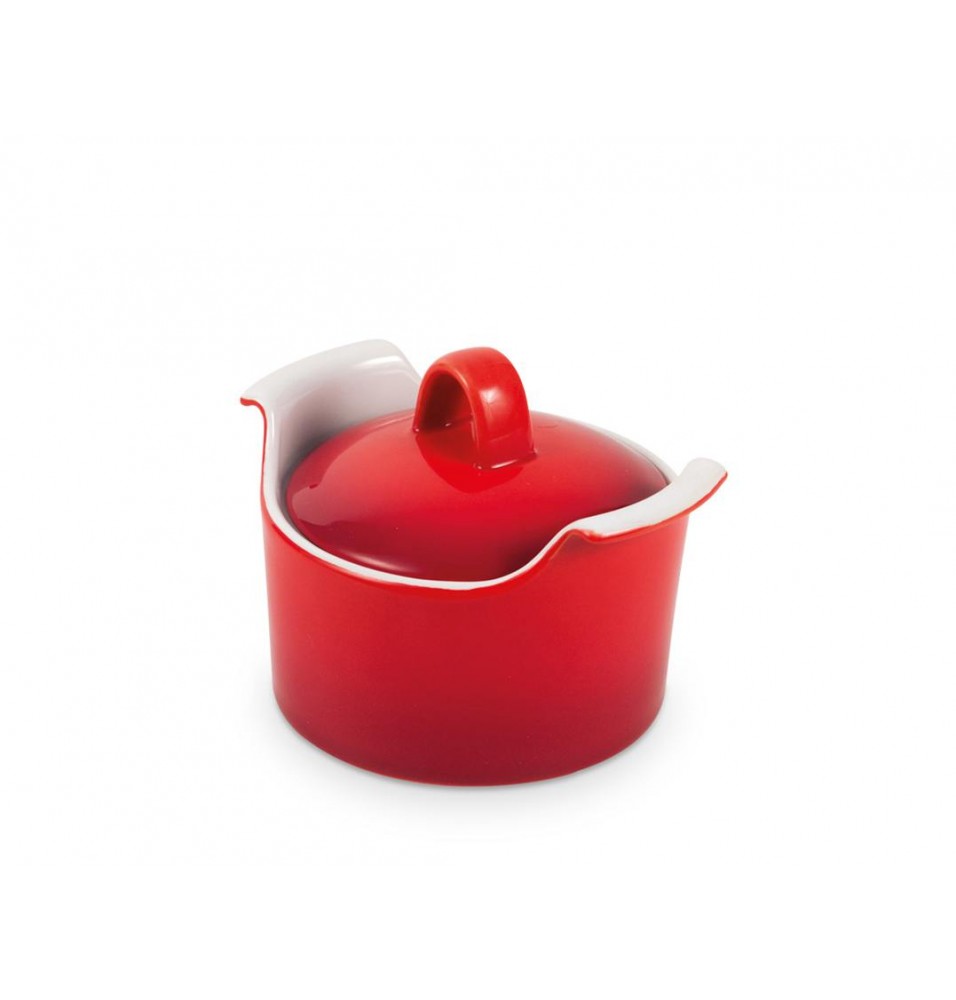 Vas pentru servit, ceramica rosie, dimensiuni 95x50 mm
