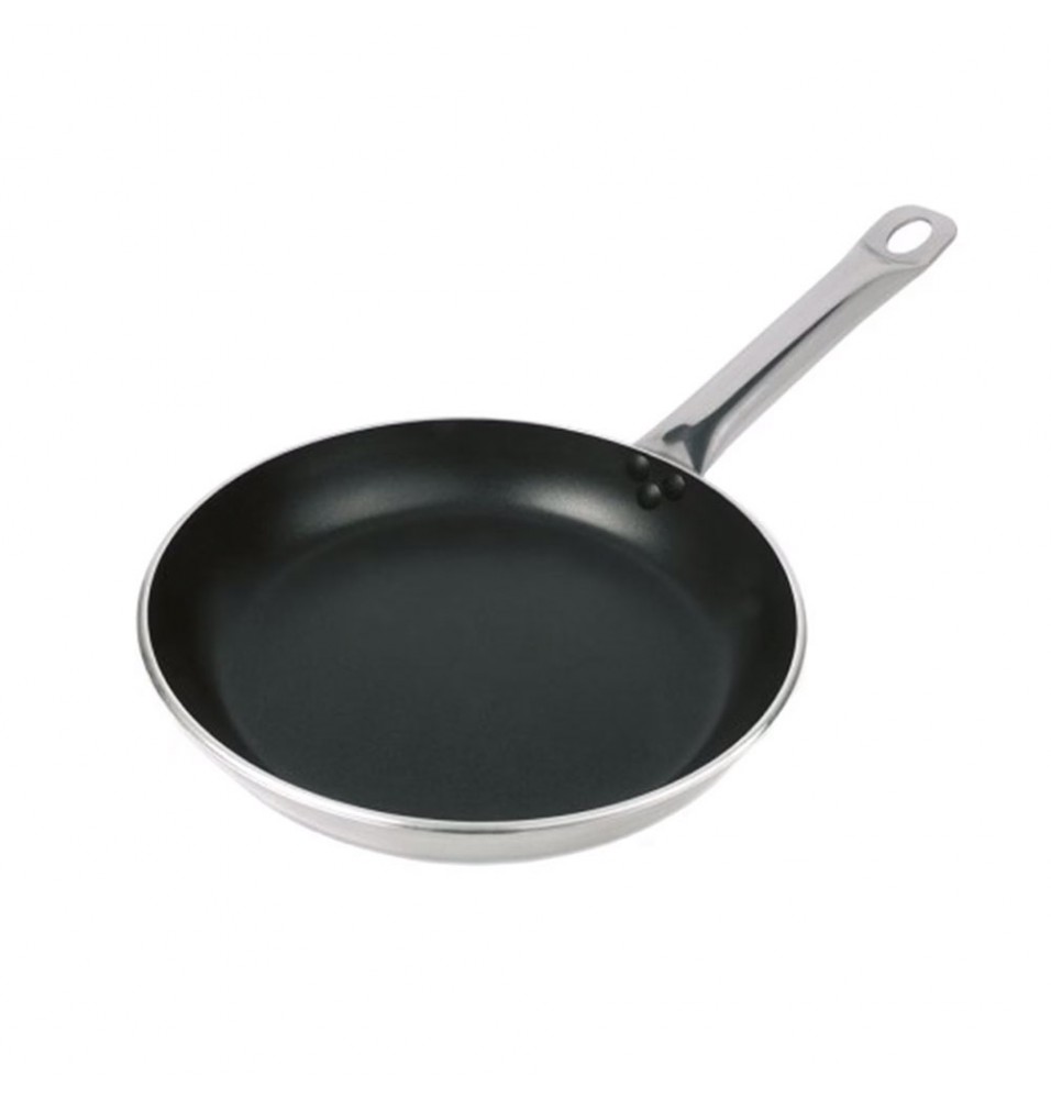 Tigaie din aluminiu, cu maner, diametru 360mm, suprafata interna teflonata, grosime 3mm, -poate fi folosita pe plita ceramica/ electrica/ cu gaz, lavabila in masina de spalat vase
