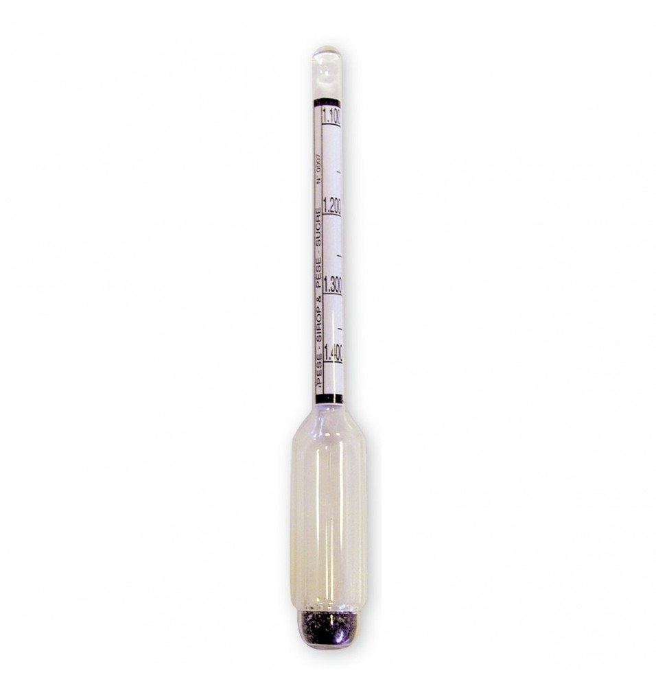 Hidrometru pentru masurarea densitatii zaharului in lichide, lungime 120mm