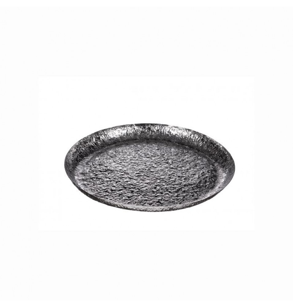 Tava decorativa, din metal, arginitie, diametru 590mm