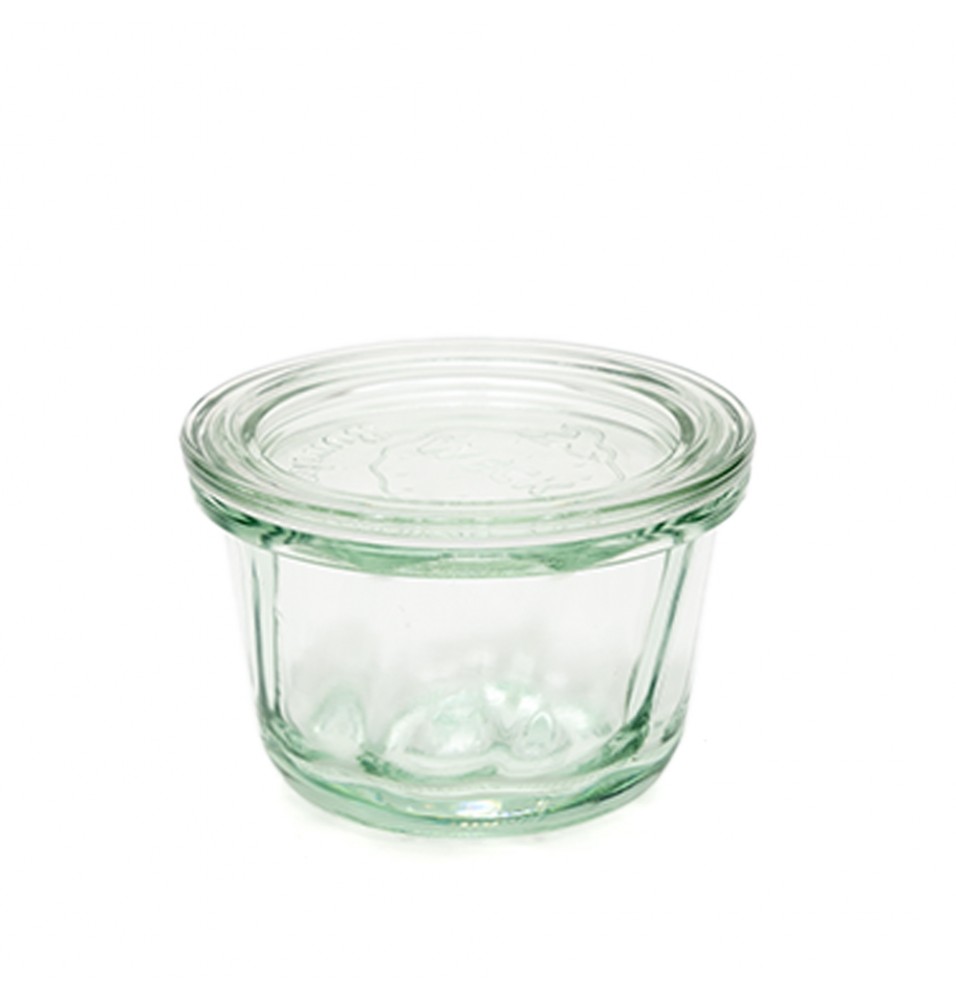 Borcan din sticla+capac, model Gugelhuph-Glas, capacitate 165ml, diametru 80mm, inaltime 55mm