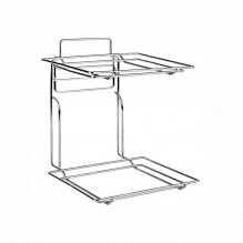 Suport pentru cosuri paine GN1/2, 2 nivele, distanta intre nivele 260mm, cromat, dimensiuni 290x270x350mm