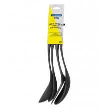 Set 4 ustensile, nylon alimentar, culoare gri 