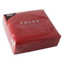 Set 100 servetele, culoare rosu, dimensiuni 330x330mm