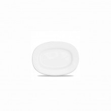 Platou oval, linia Alchemy-White, portelan alb-crem glazurat pe toata suprafata, lungime 330mm, garantat 5 ani la ciobituri