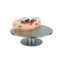 Suport rotativ cu picior, din inox cu aspect mat, diametru 310mm, inaltime 70mm