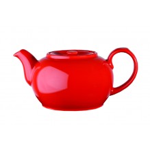 Ceainic, capacitate 420ml, ceramica de culoare rosie