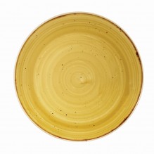 Farfurie rotunda, portelan, culoare Mustard Seed Yellow, diametru 217mm, capacitate 370ml