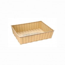 Cos oval pentru paine, dimensiuni 300x200x180mm, culoare negru, material 70% fibra naturala si 30% rasina sintetica