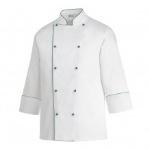 Tunica bucatar model Piping Green, cu maneca lunga, marimea XL