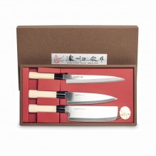 Set 3 cutite:Sashimi, Santoku si Nakiri