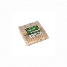 Set 150 furculite din bambus pentru fingerfood, lungime 82mm