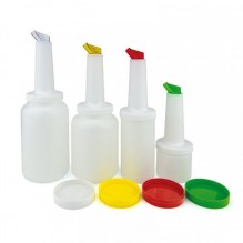 Recipient pentru sucuri capacitate 1L , material plastic, prevazut cu picurator disponibil in 6 variante de culori