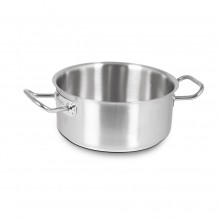 Cratita cu 2 manere, inox cu finisaj satinat, capacitate 7.4 litri, diametru 280mm, inaltime 120mm