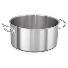 Cratita cu 2 manere, inox cu finisaj satinat, capacitate 12.1 litri, diametru 320mm, inaltime 150mm