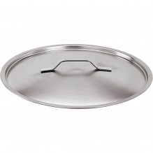 Capac din inox cu finisaj satinat, margini ranforsate, diametru 360mm