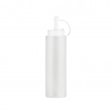 Flacon dozator, capacitate 240ml, culoare alba, polietilena