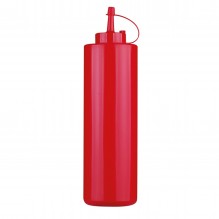 Flacon dozator, capacitate 720 ml, polietilena, culoare rosie
