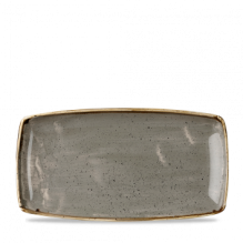 Platou dreptunghiular, linia Churchill-Stonecast, de culoare Peppercorn Grey, dimensiuni 350x185mm