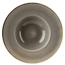 Farfurie adanca, portelan super-vitrifiat de culoare Peppercorn Gray glazurat pe toata suprafata, diametru 240mm,capacitate 284 ml 
