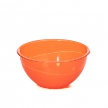 Bol plastic rotund, capacitate 0.5L, culoare rosu