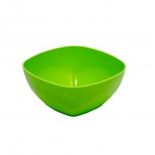 Bol plastic patrat 0.7L verde