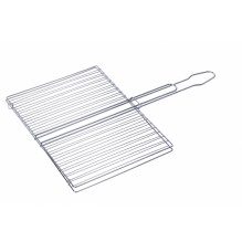 Grill dublu pentru gratar, dimensiuni 250x250mm