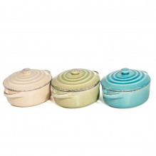 Vas pentru cuptor cu capac, gama Susy, din ceramica, dimensiuni 170x120x80mm