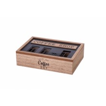 Cutie pentru pliculetele de ceai cu 6 compartimente