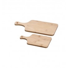 Set 2 platouri din lemn de bambus