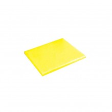 Tocator bucatarie profesional din polietilena, culoare galbena, dimensiuni 530x325x12mm
