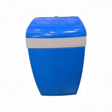 Pubela suspendata, albastra, cu sac interior din polipropilena, capacitate 8 litri