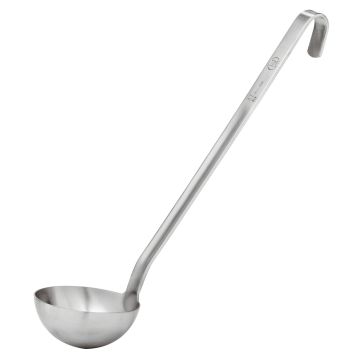Polonic din inox, capacitate 0.50 litri, dimensiuni(ØxL mm): 120x400
