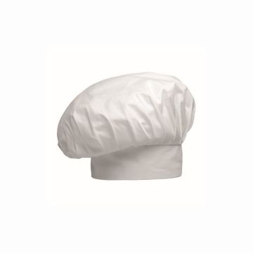 Boneta bucatar, culoare alba, model Big Hat, 100% bumbac
