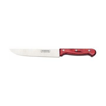Cutit bucatarie, inox, maner din lemn, lama 177mm