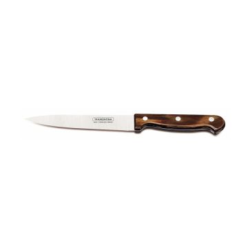Cutitul macelarului Tramontina Polywood, lama 152 mm, inox, maner din lemn