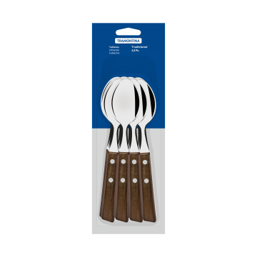 Set 12 linguri gama Tradicional, fabricate din inox de foarte buna calitate
