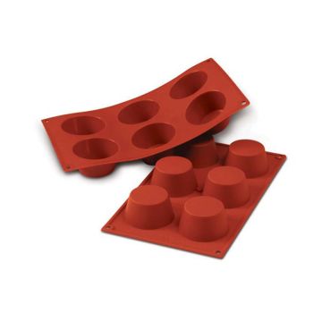 Forma, silicon, capacitate 6x100ml, diametru prajituri 69mm