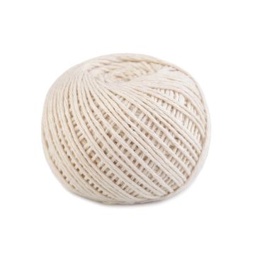 Sfoara din bumbac, culoare crem deschis, diametru 1.5mm, lungime 70m