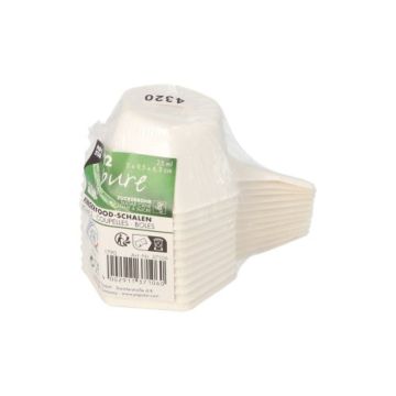 Set 12 boluri Hexagon, biodegradabile, Fingerfood -capacitate 25ml