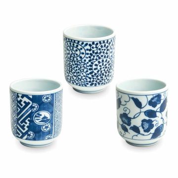 Pahar pentru ceai Blue Japan, diametru 65mm, inaltime 75mm