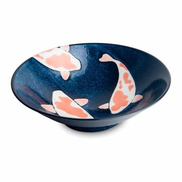 Bol model Koi, diametru 250mm, culoare albastru, inaltime 75mm