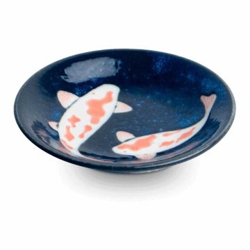 Bol pentru sos model Koi, diametru 90mm, culoare albastru, inaltime 15mm