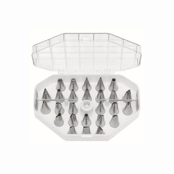 Set 29 duiuri, diverse forme, inox, ambalate in cutie de plastic