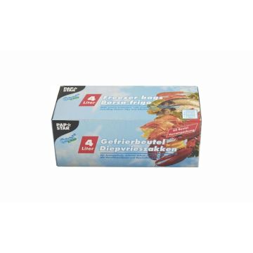 Set 60 pungi pentru congelare, grosime 35 microni, capacitate 4 litri