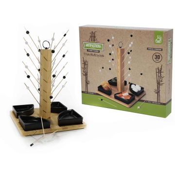 Set servire tapas, dimensiuni baza 220x220 mm