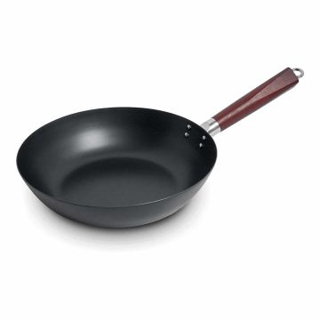 Wok din otel carbon, diametru 300mm