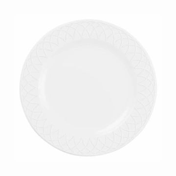 Farfurie intinsa rotunda, linia Alchemy-Jardin, portelan alb glazurat pe toata suprafata, diametru 265mm, garantat 5 ani la ciobituri